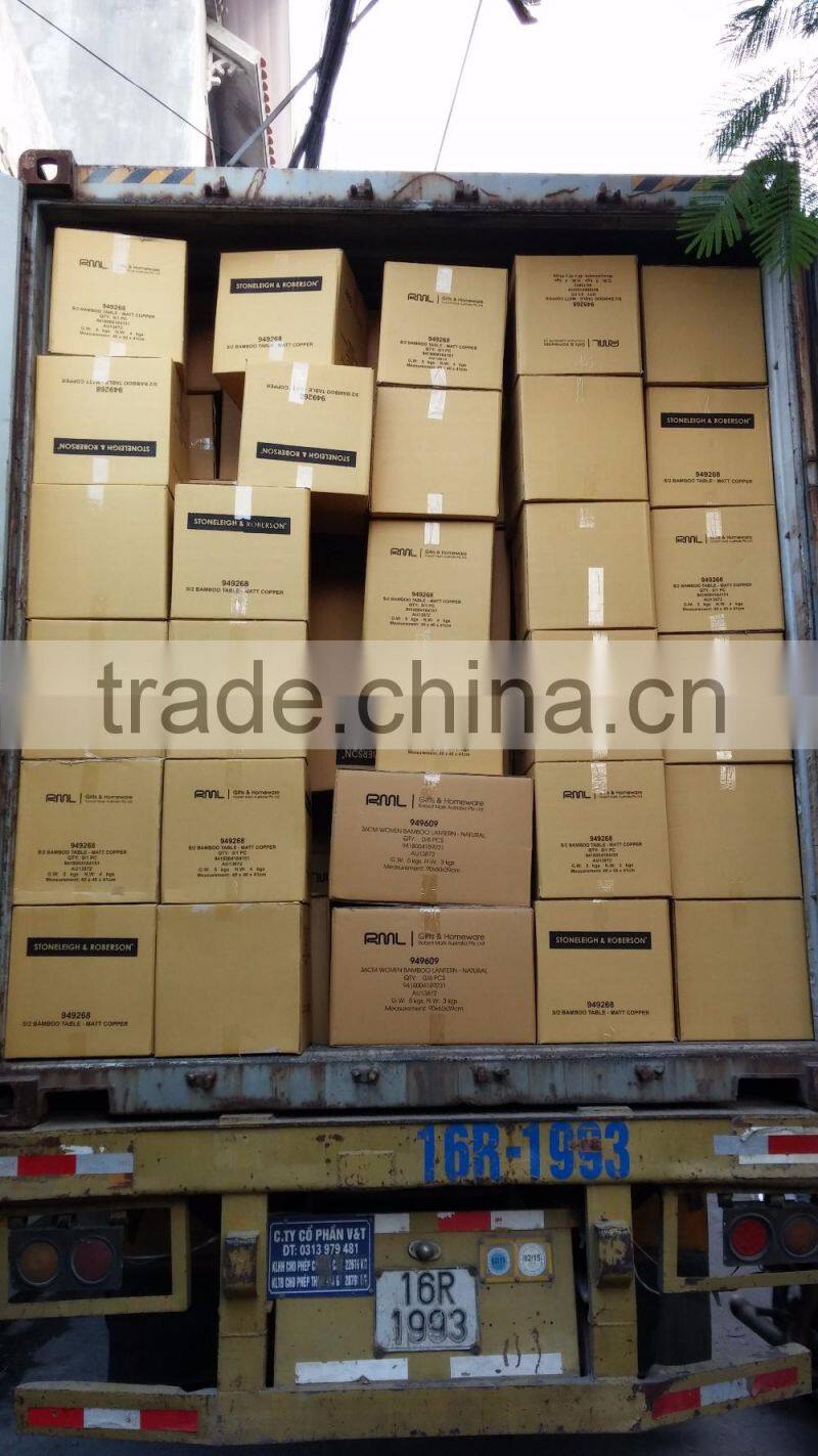 High quality best selling eco-friendly Natural & Pink seagrass storage basket with red pompoms from Vietnam