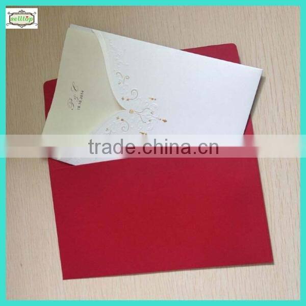 High quality 300g 2014 wedding invitation cards