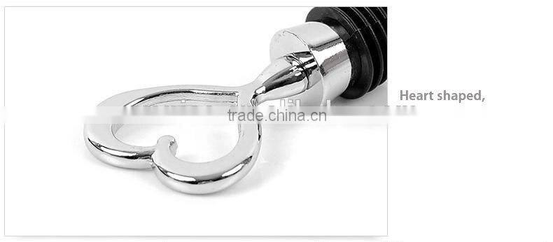 Heart Wine Bottle Stoppers Love Theme Wedding Favors Stainless steel Bottle plug wine plug reusable sealed red wine saver