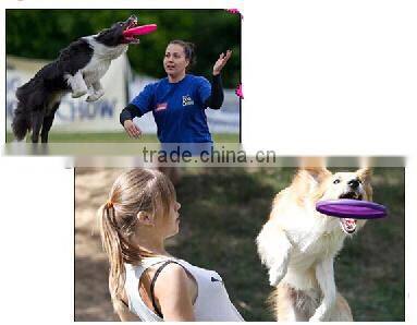 China supplier professional soft durable silicone frisbee for dogs