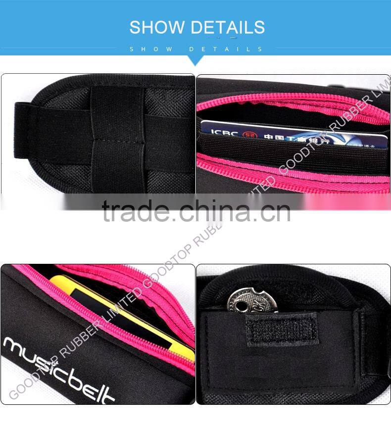 Colorful neoprene waist running belt
