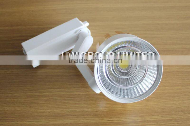 High Brightness track light 40w led track light 3 phase AC85-265V warm pure cold nature white for wholesales