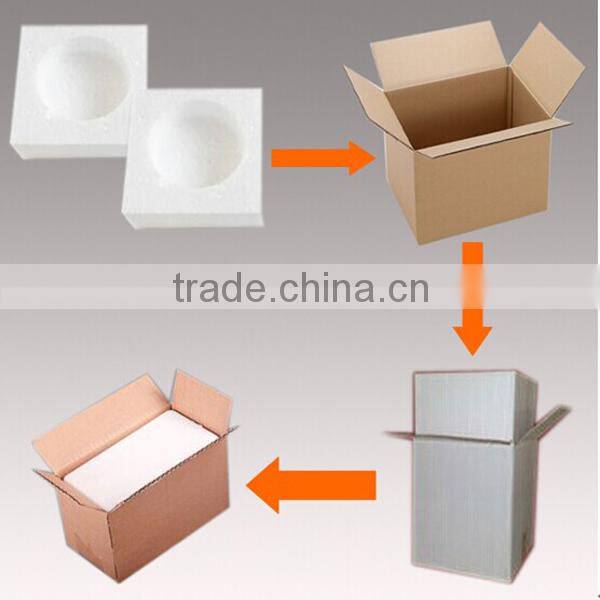 Home decorative ceramic vase with blue and white color