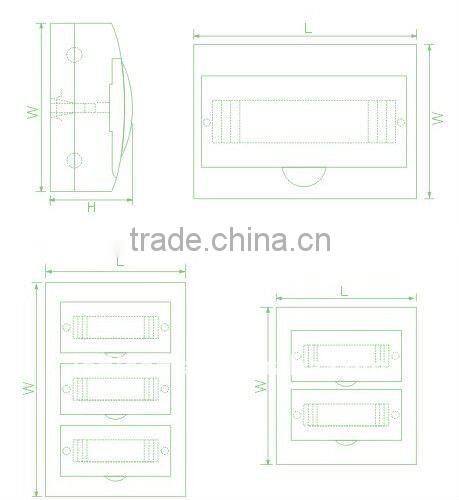 TSM-12ways Surface Distribution Box(Electrical Distribution Box,Plastic Enclosure)