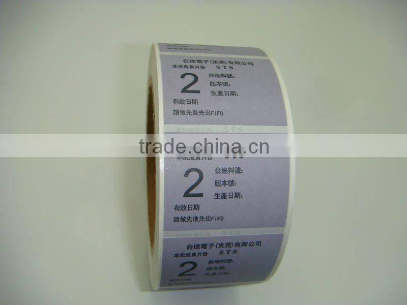 writable adhesive label