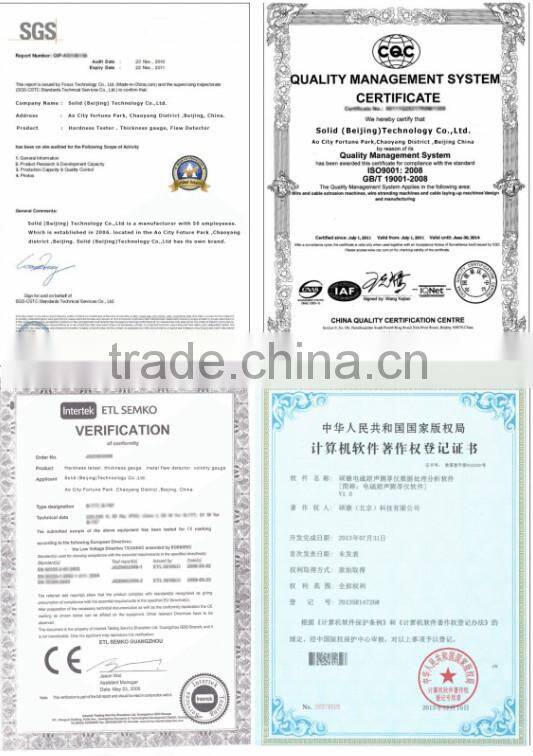 Gray cast iron ultrasonic velocity gauge measuring device