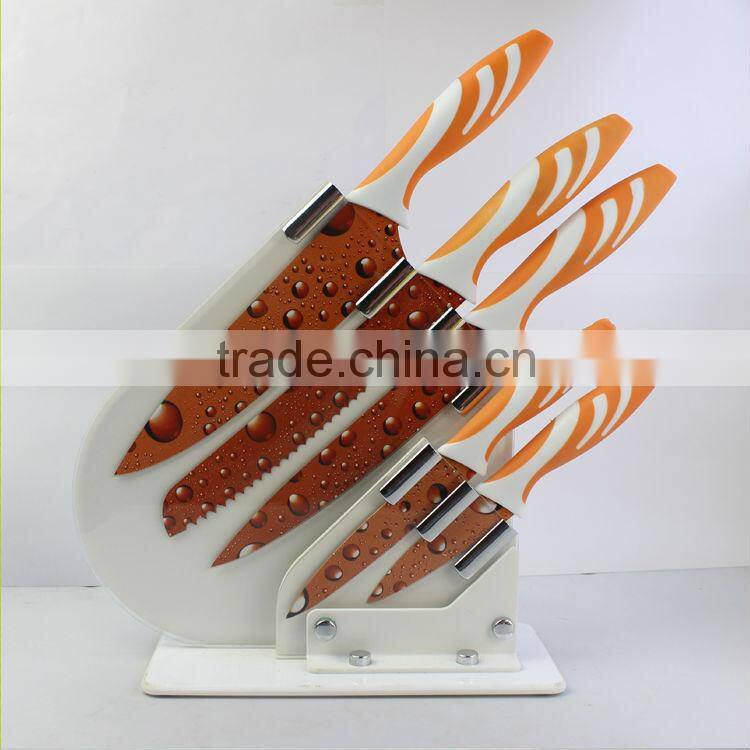 Pretty printing kitchen knives sets utility knife paring kinfe