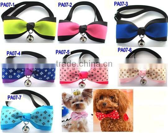 Adjustable Fashion Dog Cat Bow Tie Pet Collar Perfect for Party Accessories
