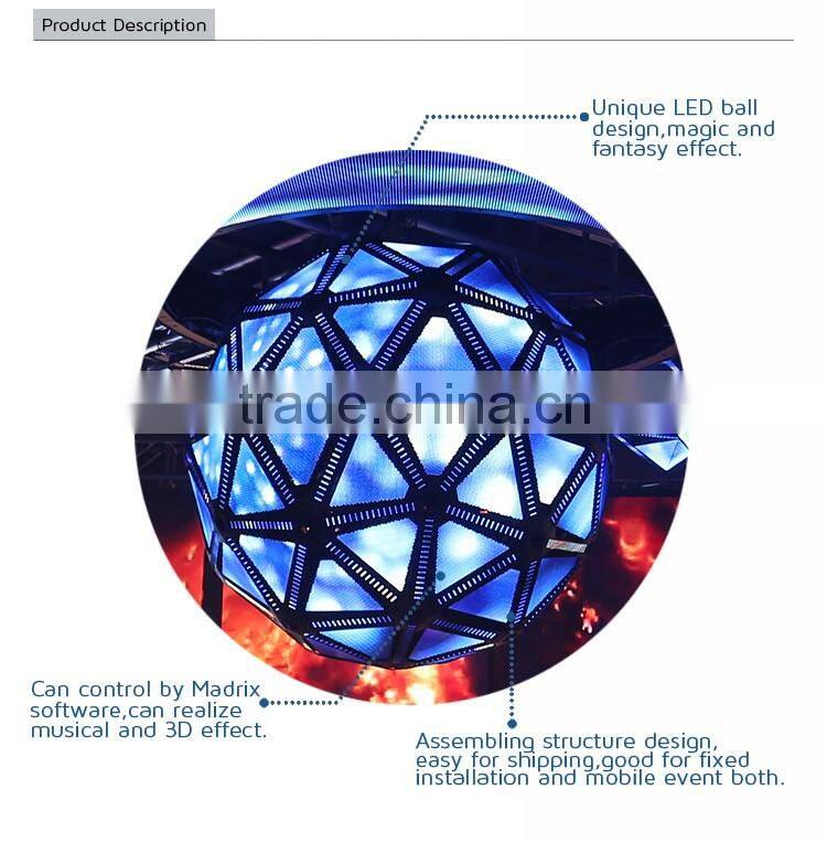 Top quality stage led screen led flash disco maigc ball light for concert