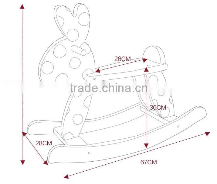 New product kid riding horse toy baby product wooden rocking horse quality products wooden horse toy