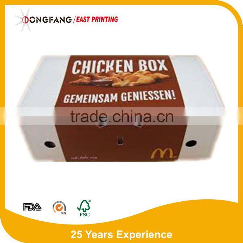 ivory card board folding paper food packaging paper chicken wing boxes