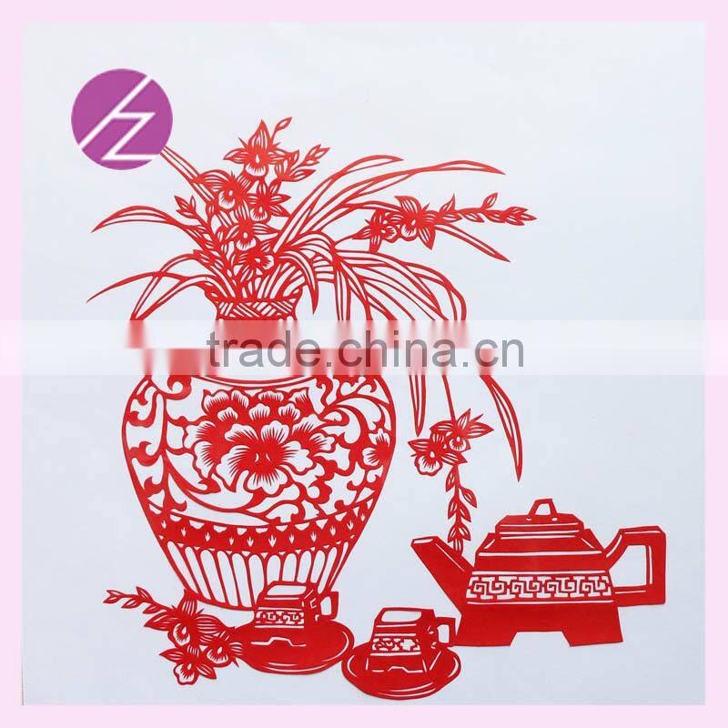 Christmas gift Chritmas decoration for supermarkets handicraft paper-cut wedding home decoration of Chinese Tea ArtJZ-96