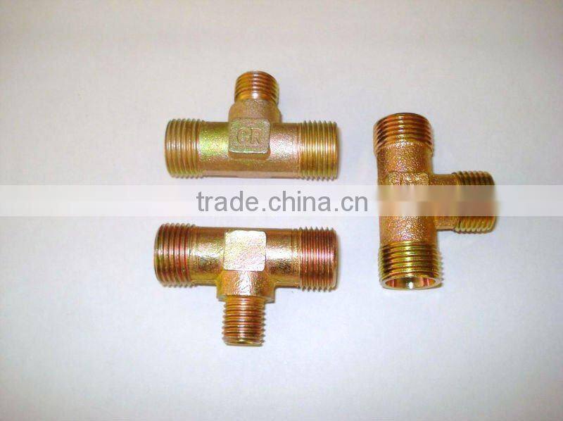 tee fitting with zinc plating