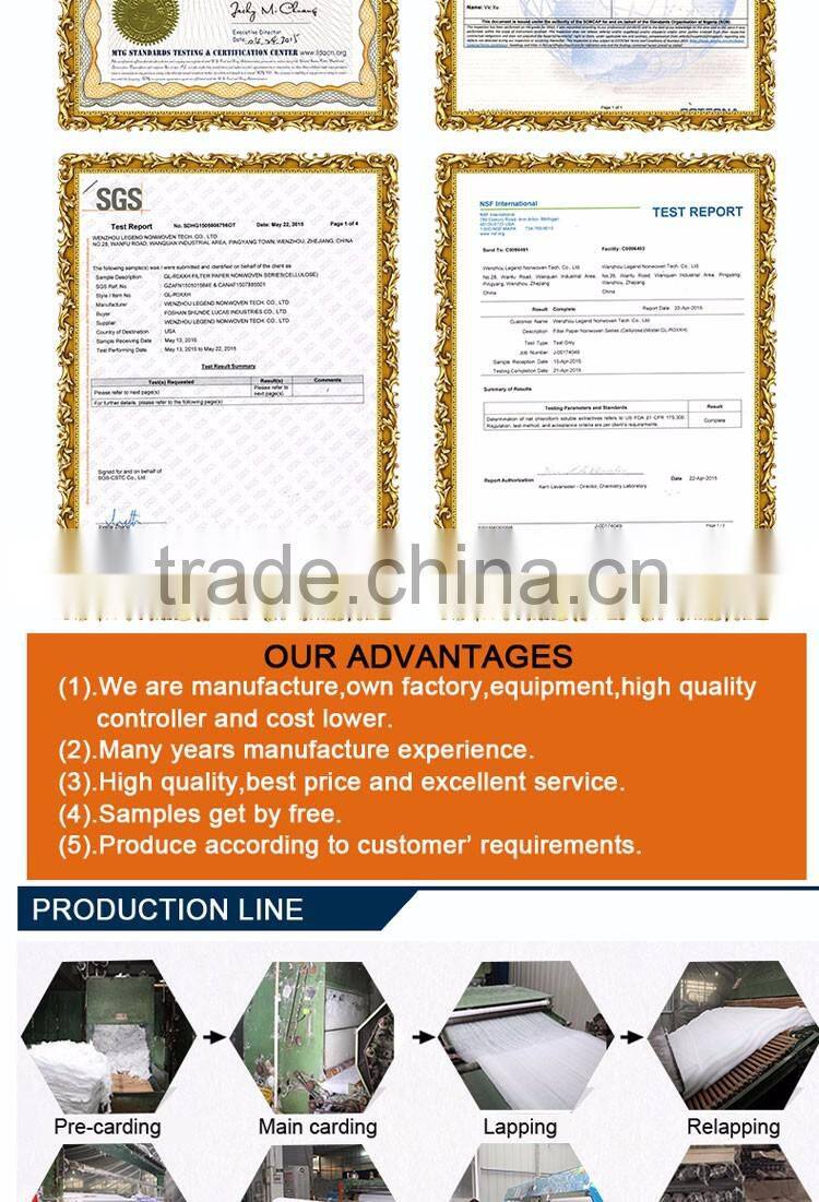 China supplier 100% polyester chemical bonding embroidery interlining for Peru market 1075H