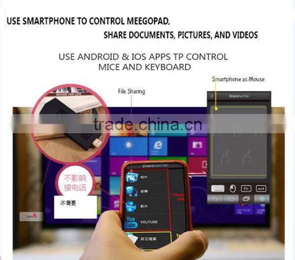 Meegopad T02 Smart Mini PC Windows 8 TV Box 2GB Ram/32G Rom Intel Atom Z3735F 2 Etherner Mini PC Server HD Graphic GPU 1.33GHZ