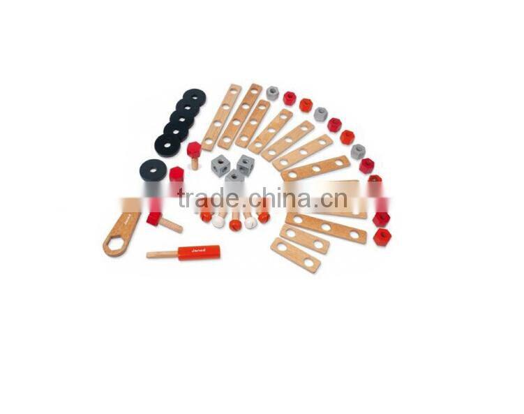 2015 New Brand Janod DIY Barrel Construction Set Wooden Educational diy Children Game of High Quality