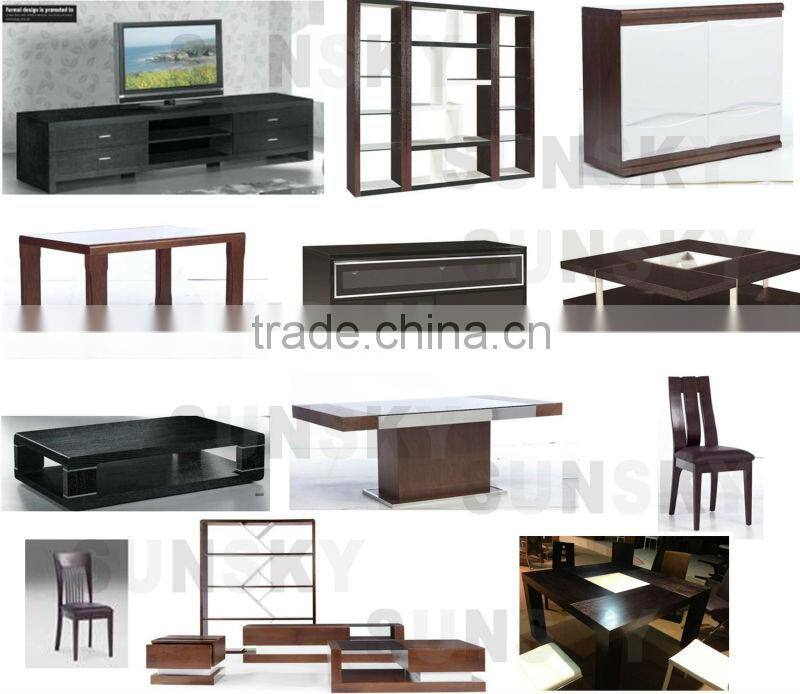 bent wood modern MDF glass centre table cocktail table 1475A