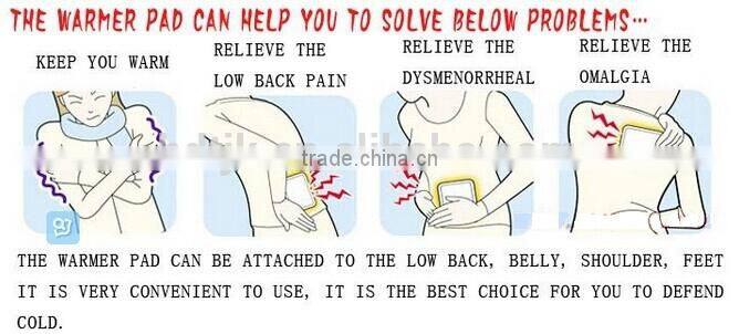 foot or hand warmer pads/heat patch for boday in winter