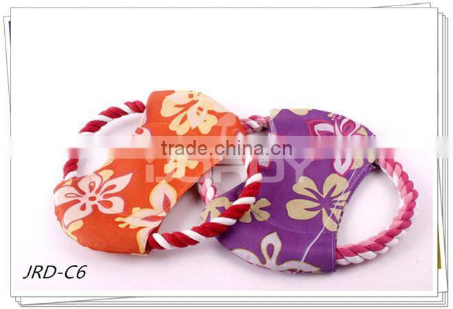 woven rope frisbee pet toys imported from china