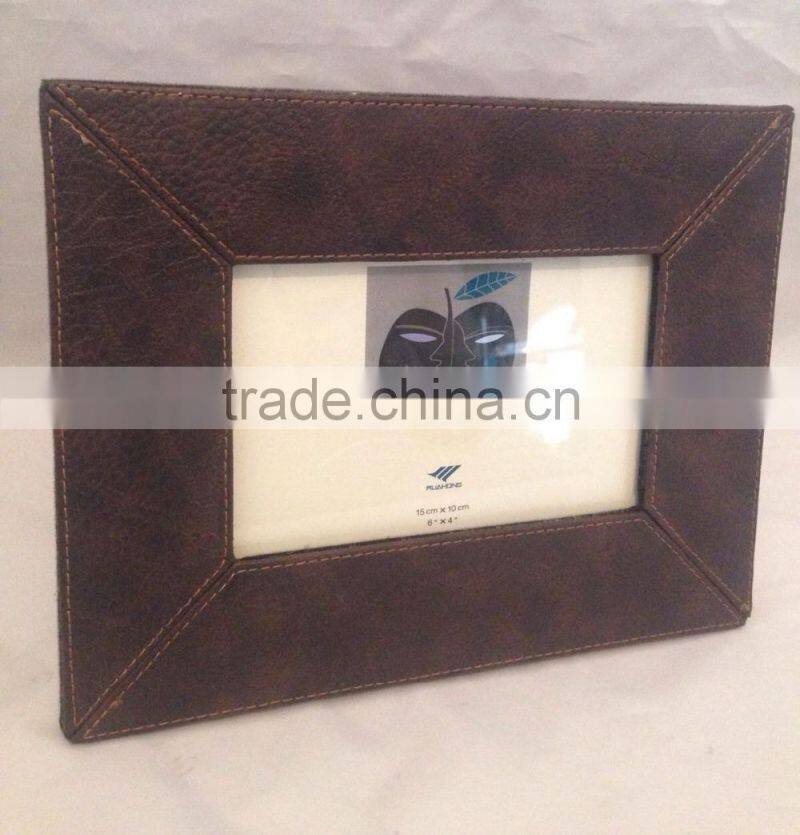 4''x6'' home photo frame quality leather picture frame decoration