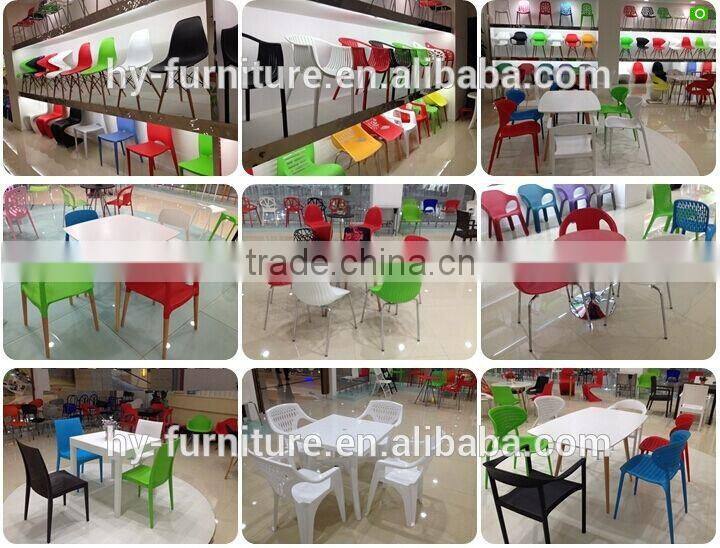 Armless Eam Chair Plastic Chair with wood legs HYH-A304