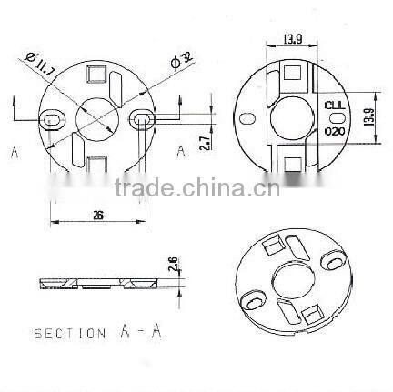 High quality holder for CITIZEN COB diodes