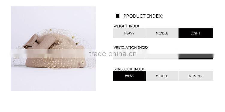 Wool Fascinator for Party ,Wedding Hair Accessories Hair Bow