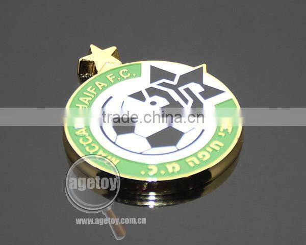 Green Box Packing Round Star Shaped Promotional Club Football Match Customize Sports Game Metal Medal