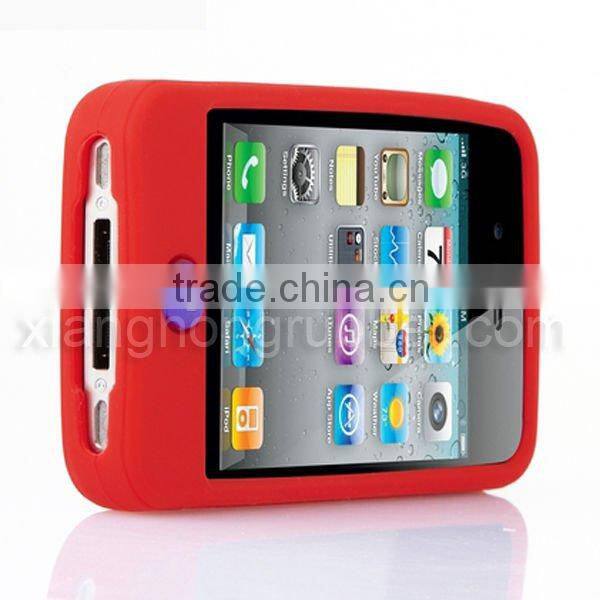 2013 hot sales mobile phone silicone case with button style