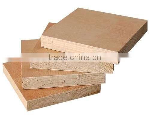 Poplar Core Plain Melamine Laminated Blockboard For Furniture