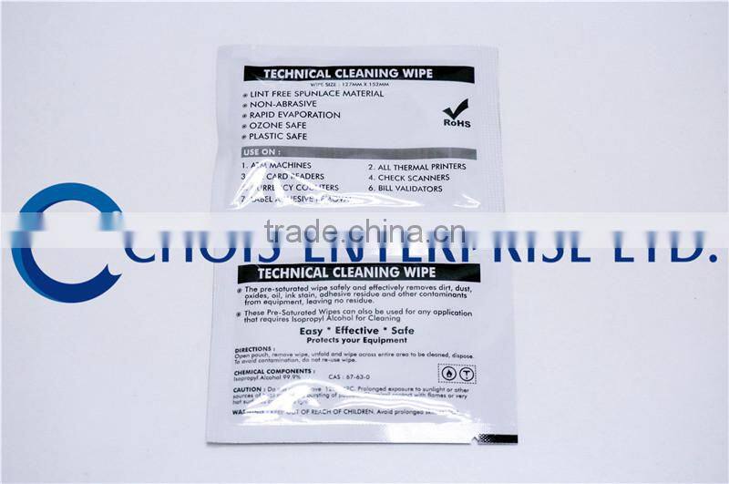 Compatible Evolis A5024 Cleaning Wipes, High Quality