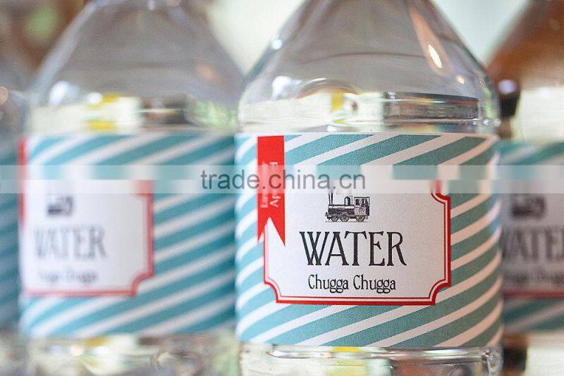 Designer label , mineral water bottle printing label