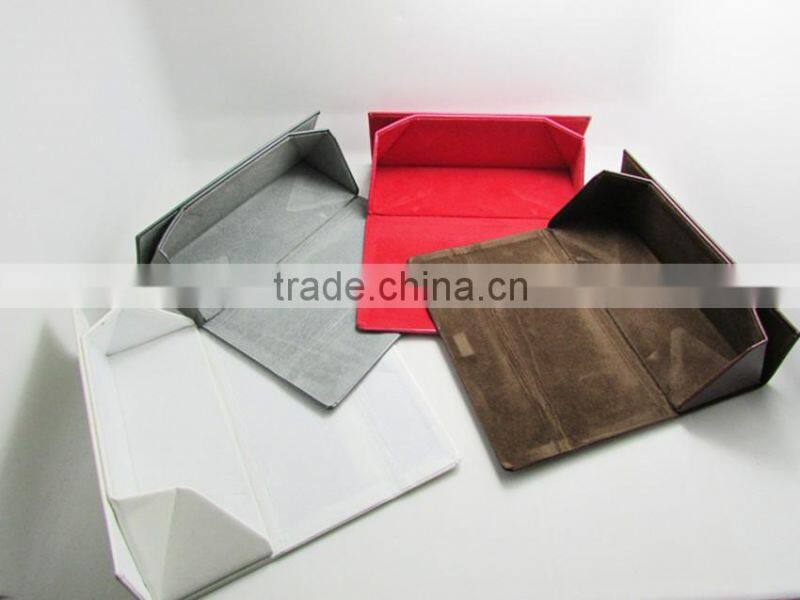Factory Price Top quality PU leather folding sunglasses cases