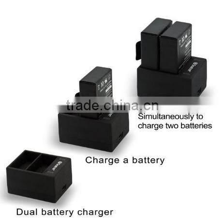 Smatree power Rapid Dual USB Battery Charger w/USB Cable for GoPro HD HERO3, HERO3+ camera