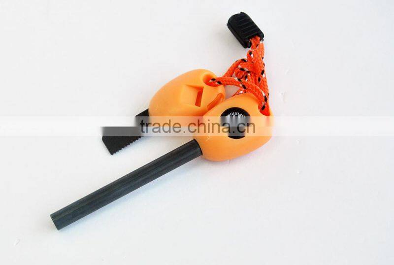 Personal survival kit pocket sized rescue kit rescue signal kit fire starter with compass