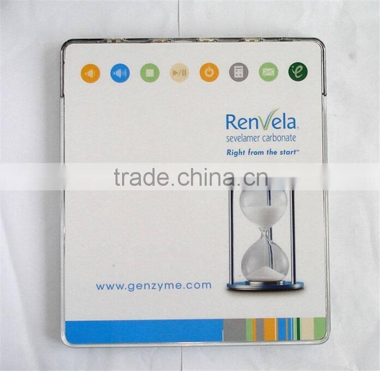 CMYK printing promotional multifunction usb hub mouse pad with LED light