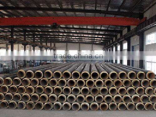 thermal steam insulation pipe with rolling supporting