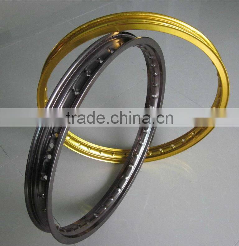 WM 36 holes golden alloy motorcycle rims wheel rims