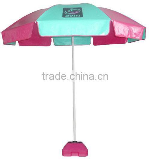 Hot sale free design outdoor beach umbrella with pouch