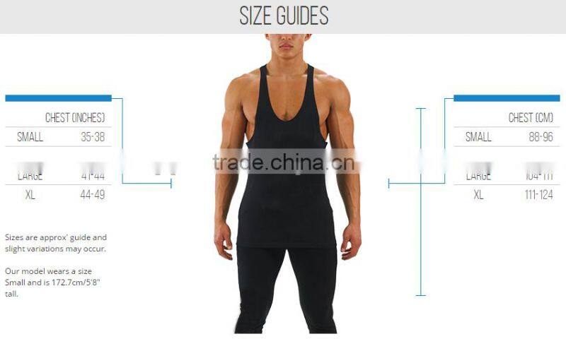 wholesale bodybuilding deep cut gym tank top with customer's logo
