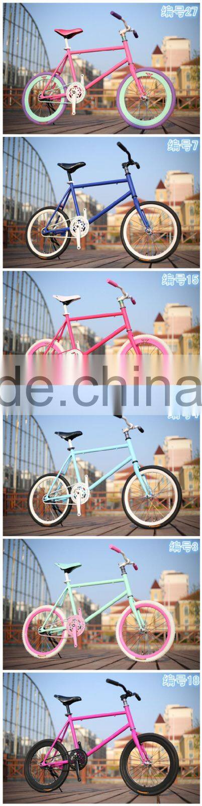 20 INCH MINI FIXIE BIKE / COLORFUL MINI FIXED GEAR BIKE