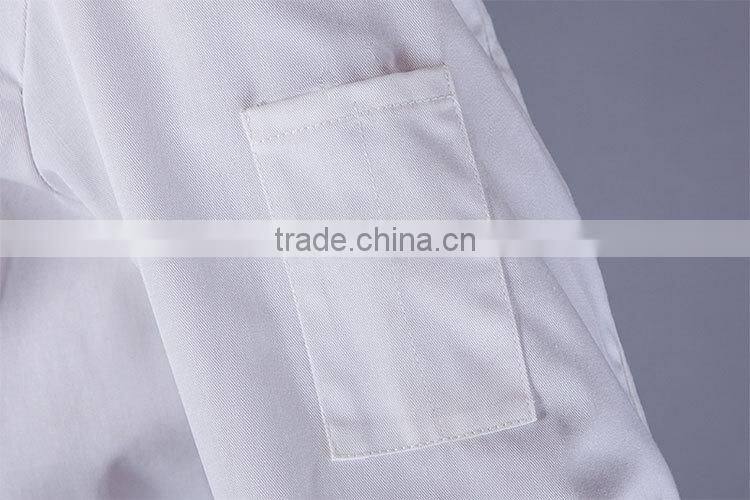 2015 double -breasted white chef cooking uniform