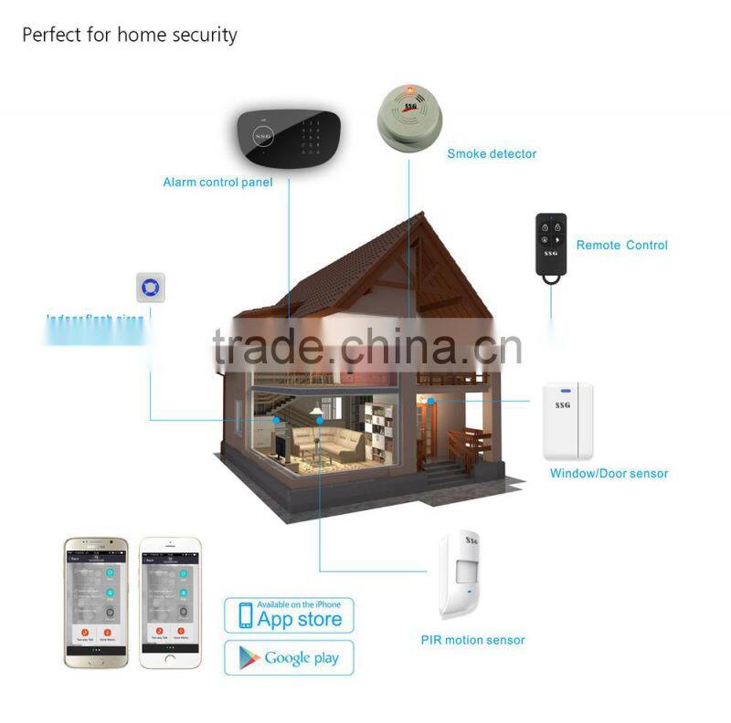 safe alarm system accessories such as remote controlers PIR motion sensors door or window sensors doorbell RFID tags