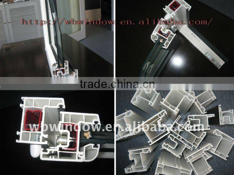 Hot custom design draming white energy efficient PVC window