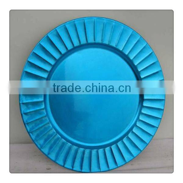Decorative Plastic Party Charger Plates
