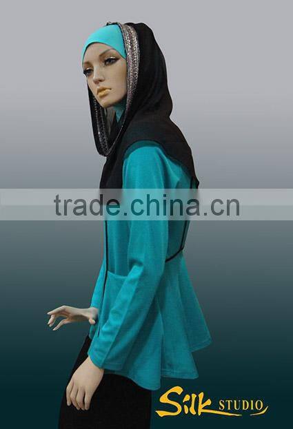 Long Sleeve Jersey Blouse Top