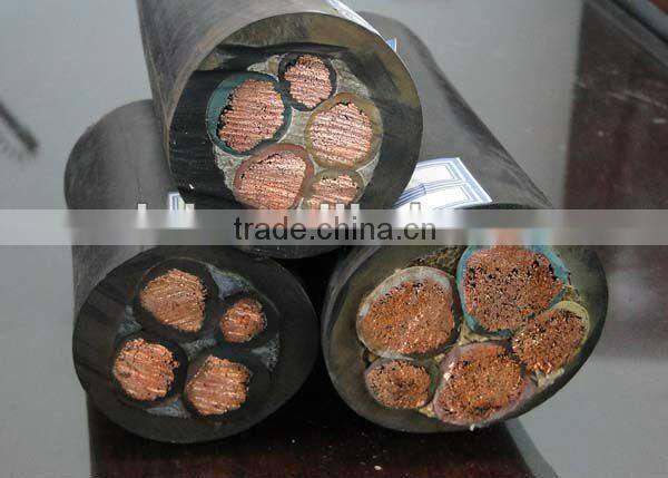 copper solid strand wire rubber cable