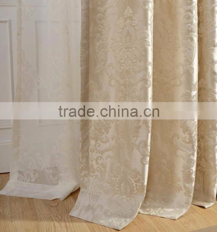 China supplier wholesale luxury jacquard blackout curtain