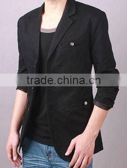 College Student Casual University Guys Cool Black Cheap Price Blazer