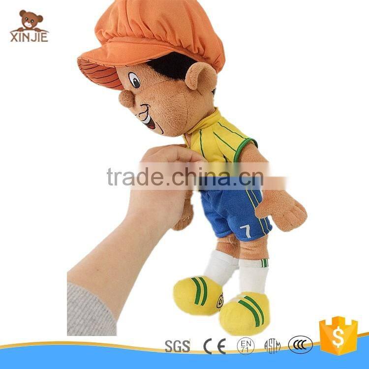 custom made plush boy doll with t-shirt